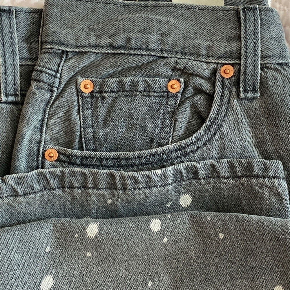 Levi's® Low Pro Jeans  Grey w white spatter NWT